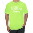 thumbnail image 1 of Wild Bobby Make Heaven Crowded Inspirational/Christian Men Graphic Tee, Safety Green, 3X-Large, 1 of 5