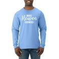 thumbnail image 1 of Wild Bobby Make Heaven Crowded Inspirational/Christian Men Long Sleeve Shirt, Light Blue, Small, 1 of 5