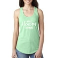 thumbnail image 1 of Wild Bobby Make Heaven Crowded Inspirational/Christian Women Racerback Tank Top, Mint, Large, 1 of 5