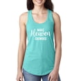 thumbnail image 1 of Wild Bobby Make Heaven Crowded Inspirational/Christian Women Racerback Tank Top, Tahiti Blue, Small, 1 of 5