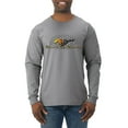 thumbnail image 1 of Wild Bobby, Make It My Mustang Vintage Ford Honeycomb, Cars and Trucks, Men Long Sleeve Shirt, Heather Grey, Large, 1 of 4