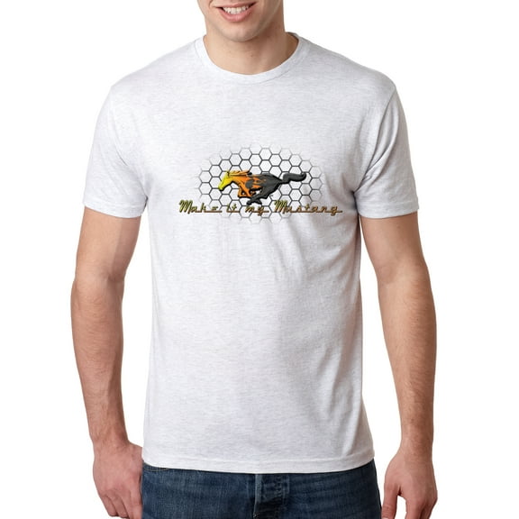 Wild Bobby, Make It My Mustang Vintage Ford Honeycomb, Cars and Trucks, Men Premium Tri Blend Tee, Heather White, X-Large
