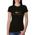 thumbnail image 1 of Wild Bobby, Make It My Mustang Vintage Ford Honeycomb, Cars and Trucks, Women Slim Fit Junior Tee, Black, Medium, 1 of 4