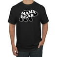 thumbnail image 1 of Wild Bobby, Mama Bear Animal Design, Animal Lover, Men Graphic Tee, Black, Small, 1 of 4