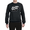 thumbnail image 1 of Wild Bobby, Mama Bear Animal Design, Animal Lover, Unisex Crewneck Graphic Sweatshirt, Black, Small, 1 of 4
