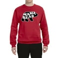 thumbnail image 1 of Wild Bobby, Mama Bear Animal Design, Animal Lover, Unisex Crewneck Graphic Sweatshirt, Red, Large, 1 of 4
