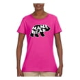 thumbnail image 1 of Wild Bobby, Mama Bear Animal Design, Animal Lover, Women Graphic Tee, Fuschia, Small, 1 of 4