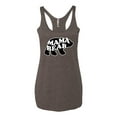 thumbnail image 1 of Wild Bobby, Mama Bear Animal Design, Animal Lover, Women Tri-Blend Racerback Tank Top, Brown, Small, 1 of 4