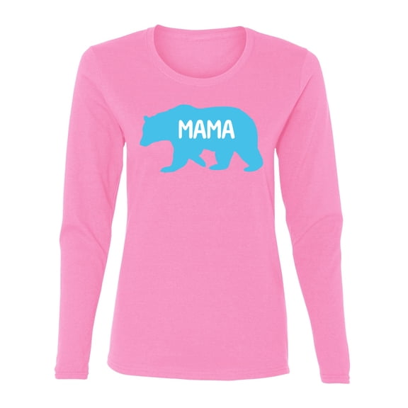 Wild Bobby Mama Bear Boy Mom Women Graphic Long Sleeve Tee