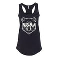 thumbnail image 1 of Wild Bobby Mama Bear Face Glasses Women Racerback Tank Top, 1 of 6
