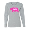 thumbnail image 1 of Wild Bobby Mama Bear Girl Mom Women Graphic Long Sleeve Tee, 1 of 6