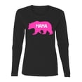 thumbnail image 1 of Wild Bobby Mama Bear Girl Mom Women Graphic Long Sleeve Tee, 1 of 6