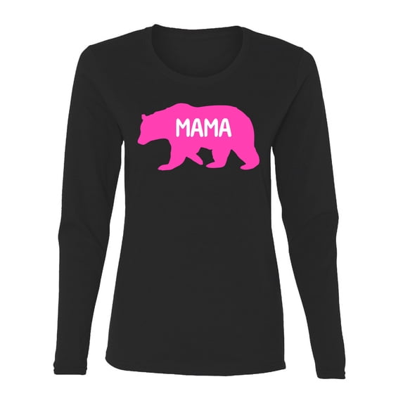Wild Bobby Mama Bear Girl Mom Women Graphic Long Sleeve Tee