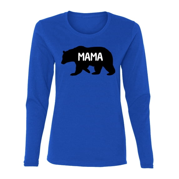 Wild Bobby Mama Bear Women Graphic Long Sleeve Tee