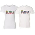 thumbnail image 1 of Wild Bobby, Mama Cita Papa Cito Mexican Spanish Latino His/Her Couples/ Best Friends Matching Couples Tee, White, Mens M-Womens XL, 1 of 2