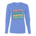 thumbnail image 1 of Wild Bobby Mama Mama Mama Women Graphic Long Sleeve Tee, 1 of 5