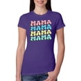 thumbnail image 1 of Wild Bobby Mama Mama Mama Women Slim Fit Junior Tee, 1 of 6