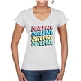 thumbnail image 1 of Wild Bobby Mama Mama Mama Women Standard V-Neck Tee, 1 of 6