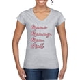 thumbnail image 1 of Wild Bobby Mama Mommy Mom Bruh Women Standard V-Neck Tee, 1 of 6