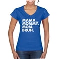 thumbnail image 1 of Wild Bobby Mama Mommy Mom Bruh Women Standard V-Neck Tee, 1 of 6