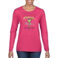 thumbnail image 1 of Wild Bobby, Mamacita Needs a Margarita Mother's Day Womens Graphic Long Sleeve Tee, Fuschia, Medium, 1 of 6