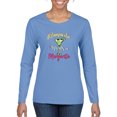 thumbnail image 1 of Wild Bobby, Mamacita Needs a Margarita Mother's Day Womens Graphic Long Sleeve Tee, Light Blue, Large, 1 of 6
