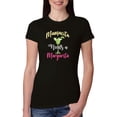 thumbnail image 1 of Wild Bobby, Mamacita Needs a Margarita Mother's Day Womens Slim Fit Junior Tee, Black, Small, 1 of 6