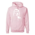 thumbnail image 1 of Wild Bobby, Manilyn Monroe Skull Face and Body Tattoo | Mens Pop Culture Hooded Sweatshirt Graphic Hoodie, Light Pink, X-Large, 1 of 4