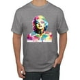 thumbnail image 1 of Wild Bobby Marilyn Monroe Multicolor Pop Art Pop Culture Men Graphic Tee, Heather Grey, Medium, 1 of 1