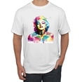 thumbnail image 1 of Wild Bobby Marilyn Monroe Multicolor Pop Art Pop Culture Men Graphic Tee, White, 5X-Large, 1 of 1