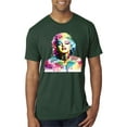 thumbnail image 1 of Wild Bobby Marilyn Monroe Multicolor Pop Art Pop Culture Men Premium Tri Blend Tee, Forest Green, Small, 1 of 1