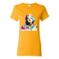 thumbnail image 1 of Wild Bobby Marilyn Monroe Multicolor Pop Art Pop Culture Women Graphic Tee, Gold, 3X-Large, 1 of 1