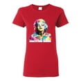 thumbnail image 1 of Wild Bobby Marilyn Monroe Multicolor Pop Art Pop Culture Women Graphic Tee, Red, Medium, 1 of 1