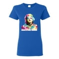 thumbnail image 1 of Wild Bobby Marilyn Monroe Multicolor Pop Art Pop Culture Women Graphic Tee, Royal, Large, 1 of 1
