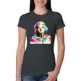 thumbnail image 1 of Wild Bobby Marilyn Monroe Multicolor Pop Art Pop Culture Women Slim Fit Junior Tee, Dark Grey, X-Large, 1 of 1