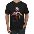 thumbnail image 1 of Wild Bobby Marilyn Monroe Watercolor Love Pop Culture Men Graphic Tee, Black, Small, 1 of 5