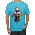 thumbnail image 1 of Wild Bobby Marilyn Monroe Watercolor Love Pop Culture Men Graphic Tee, Light Turquoise, 3X-Large, 1 of 5