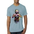 thumbnail image 1 of Wild Bobby Marilyn Monroe Watercolor Love Pop Culture Men Premium Tri Blend Tee, Denim, XX-Large, 1 of 5