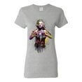 thumbnail image 1 of Wild Bobby Marilyn Monroe Watercolor Love Pop Culture Women Graphic Tee, Heather Grey, X-Large, 1 of 5
