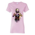 thumbnail image 1 of Wild Bobby Marilyn Monroe Watercolor Love Pop Culture Women Graphic Tee, Light Pink, Large, 1 of 5