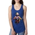 thumbnail image 1 of Wild Bobby Marilyn Monroe Watercolor Love Pop Culture Women Racerback Tank Top, Royal, Medium, 1 of 5