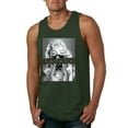 thumbnail image 1 of Wild Bobby, Marilyn Savage Bandana, Streetwear, Men Graphic Tank Top, Forest Green, Small, 1 of 4