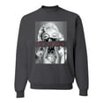 thumbnail image 1 of Wild Bobby, Marilyn Savage Bandana, Streetwear, Unisex Crewneck Graphic Sweatshirt, Charcoal, 3X-Large, 1 of 4