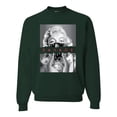 thumbnail image 1 of Wild Bobby, Marilyn Savage Bandana, Streetwear, Unisex Crewneck Graphic Sweatshirt, Forest Green, XX-Large, 1 of 4