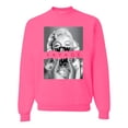 thumbnail image 1 of Wild Bobby, Marilyn Savage Bandana, Streetwear, Unisex Crewneck Graphic Sweatshirt, Neon Pink, Medium, 1 of 4