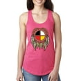 thumbnail image 1 of Wild Bobby, Medicine Wheel Dreamcatcher Native American Pop Culture Ladies Racerback Tank Top, Hot Pink, Small, 1 of 3
