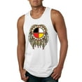 thumbnail image 1 of Wild Bobby, Medicine Wheel Dreamcatcher Native American Pop Culture Mens Graphic Tank Top, White, Medium, 1 of 3