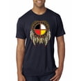 thumbnail image 1 of Wild Bobby, Medicine Wheel Dreamcatcher Native American Pop Culture Mens Premium Tri Blend T-Shirt, Vintage Navy, 2XL, 1 of 3