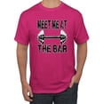 thumbnail image 1 of Wild Bobby, Meet Me at The Bar, Gym/Workout, Men Graphic Tee, Fuschia, Large, 1 of 4