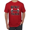 thumbnail image 1 of Wild Bobby, Meet Me at The Bar, Gym/Workout, Men Graphic Tee, Red, Large, 1 of 4